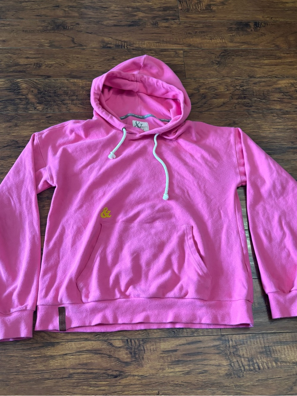AMPERSAND AVE Hot Pink Pullover Hoodie